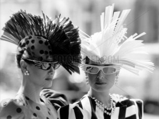 High-fashion hats  July 1985.