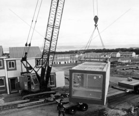 ‘Plus’ house under construction at Smithton  Inverness  September 1975.