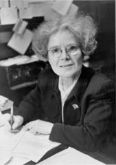 Dame Kathleen Lonsdale  Irish crystallographer  1957.