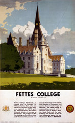‘Fettes College’  LMS poster  1923-1947.