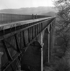 Pontcysyllte Aqueduct  Ruabon  North Wales  1950.