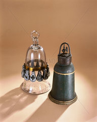 Model diving bells  early 18th century.