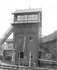Signal box at Westborough  c 1927.