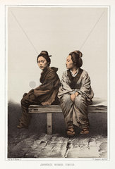 ‘Japanese Women  Simoda’  c 1853-1854.