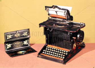 Sholes and Glidden typewriter  1875.