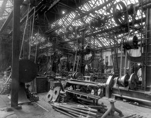 Machine shop at Eastleigh Locomotive Works