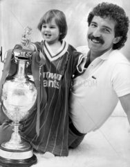 Graeme Souness with son Fraser  May 1983.