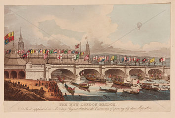 ‘The New London Bridge’  1 August 1831.