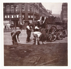 Road repair  c 1900.