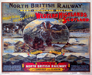 ‘Western Highlands of Scotland’  NBR poster  c 1920.