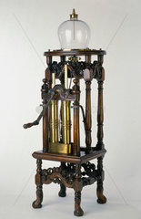 Hauksbee's air pump  c 1709.