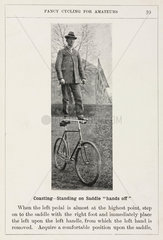 ‘Coasting - Standing on Saddle “hands off �’  1901.