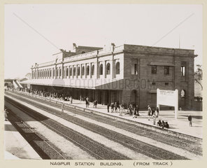 Platforms at Nagpur Junction  India  c 1930.