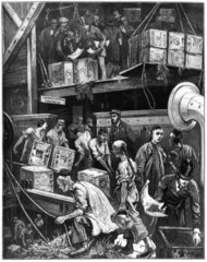 Tea  London Docks  1877.
