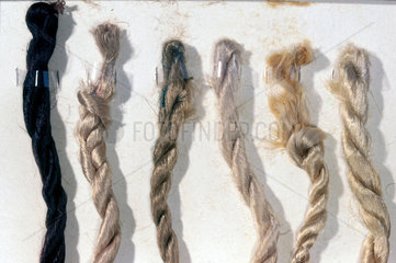 Viscose rayon (artificial silk)  1896-1900.