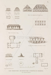 Various types of buildings  Mariana Islands  1817-1820.