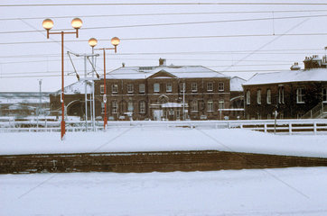 York Station in the snow  1991.