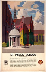 St Paul's School  London  1938.