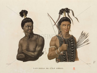 Men from the island of Ombai  1817-1820.