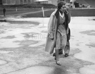 Amy Johnson before her flight to Tokyo  Stag Lane Aerodrome  29 July 1931.