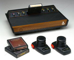 Atari computer console and games  c 1977.