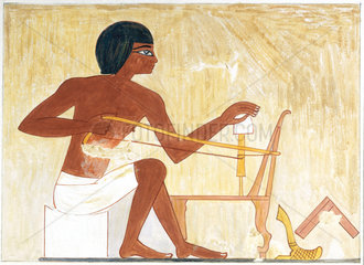 Bow drill  Egypt  c 1480 BC.