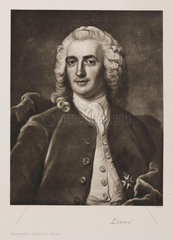 Carl von Linne  Swedish physician and naturalist  c 1740s.
