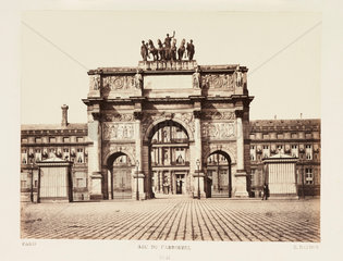 'Arc du Carrousel'  Paris  c 1865.