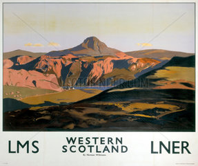 'Western Scotland'  LNER/LMS poster  1935.