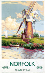 ‘Norfolk’  LNER poster  1923-1947.