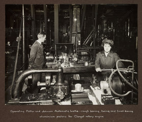 'Operating Potter and Johnson Automatic Lathe...'  1915-1918.