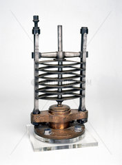 Spring safety valve  c 1830. This design of
