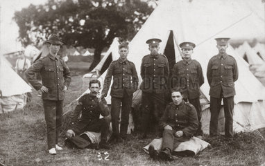 Soldiers of the 4th Battalion  Essex Regiment  Maldon  Essex  1914-1918.