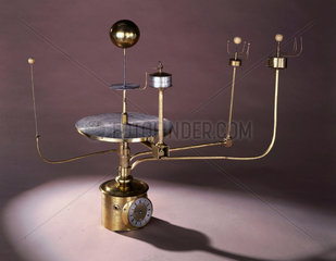 Large orrery with eight-day clock  1733.