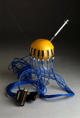 Set of 16 prototype electrodes for applied potential tomography (APT)  1987.