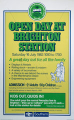 ‘Open Day at Brighton Station'  BR poster  1983.