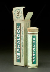 Kephaldol tablets.