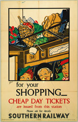 ‘For Your Shopping’  SR poster  1947.