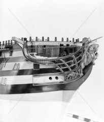 HMS 'Boyne'  1790. Model.