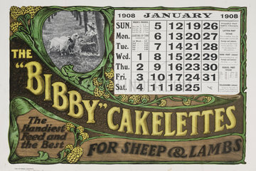 ‘Bibby’ Cakelettes  calendar  1908.