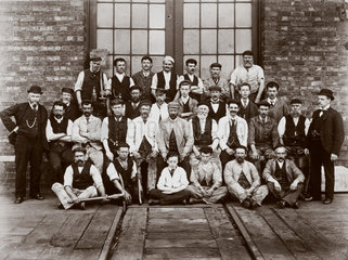 Repair workers  Wellingborough  Northamptonshire  1890s.