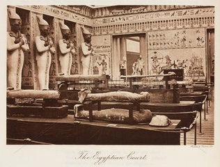Egyptian Court  the Crystal Palace  Sydenham  London  1911.