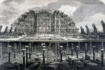 St Pancras Station  London  under construction  22 February 1868.