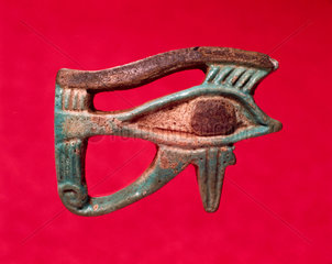 Ancient Egyptian faience amulet  right eye  4000-30 BC.