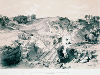 ‘Blasting Rocks  Linsdale  Buckinghamshire’  October 1837.