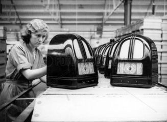 Worker at the Perivale Philco radio factory  31 August 1936.