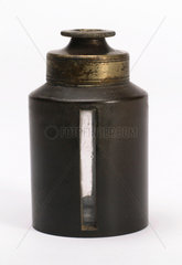 Glass chloroform bottle  European  c 1900.
