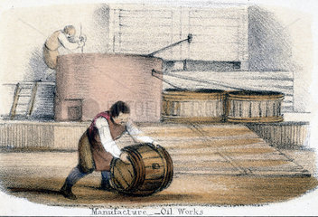 'Manufacture - Oil Works'  c 1845.