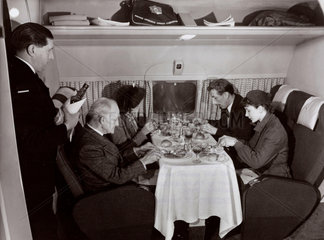 Passengers eating on the new De Havilland Comet 1  1951.