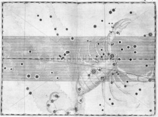 The constellation Scorpius (Scorpio)  1603.